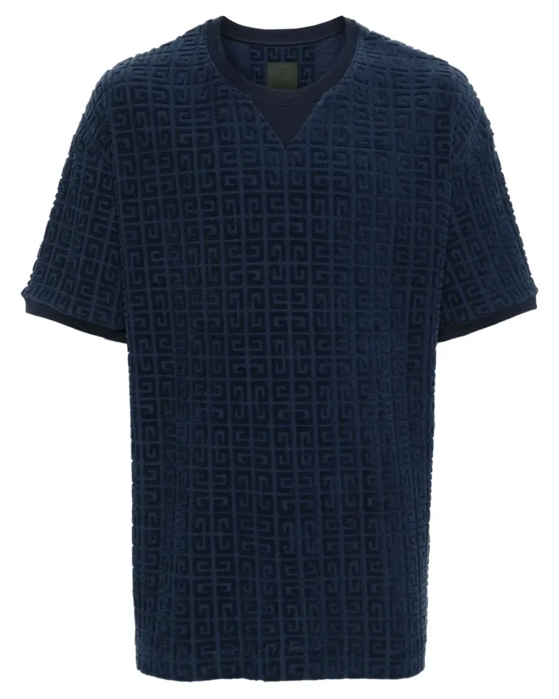 Givenchy 4G T-Shirt aus Frottee - Blau Blau