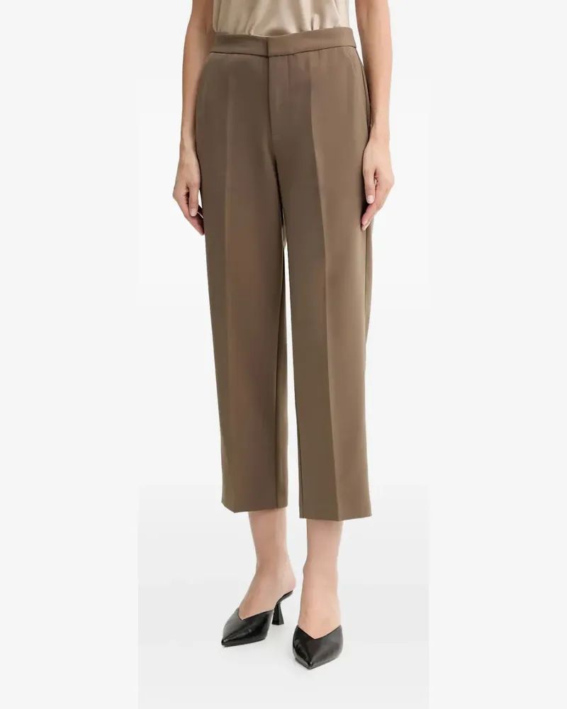 Isabelle Blanche Klassische Cropped-Hose - Braun Braun