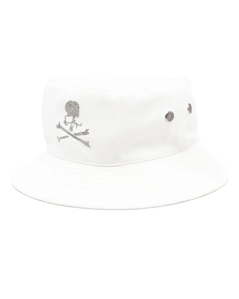 Mastermind World Fischerhut mit Logo-Print - Weiß Weiß