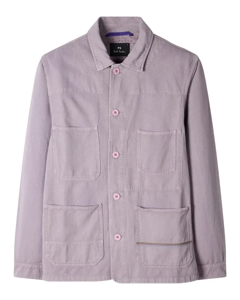 Paul Smith patch-pocket shirt jacket - Violett Violett