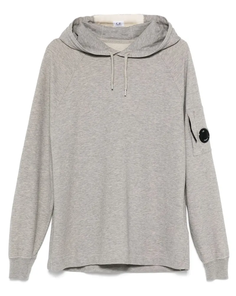 C.P. Company Hoodie mit Linsen-Detail Grau