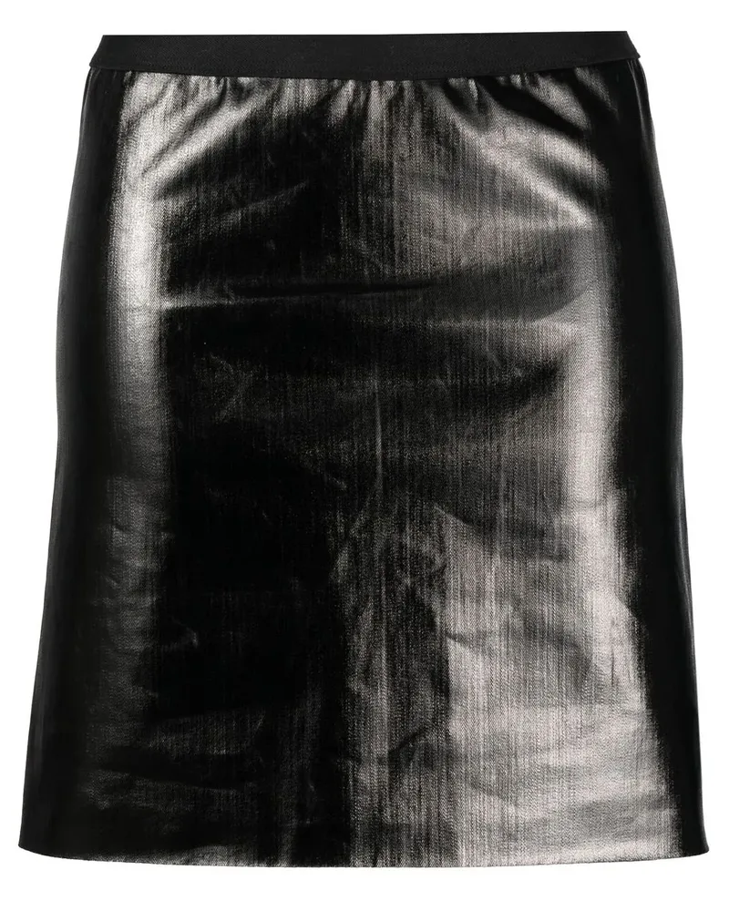 Rick Owens Minirock mit Finish - Schwarz Schwarz