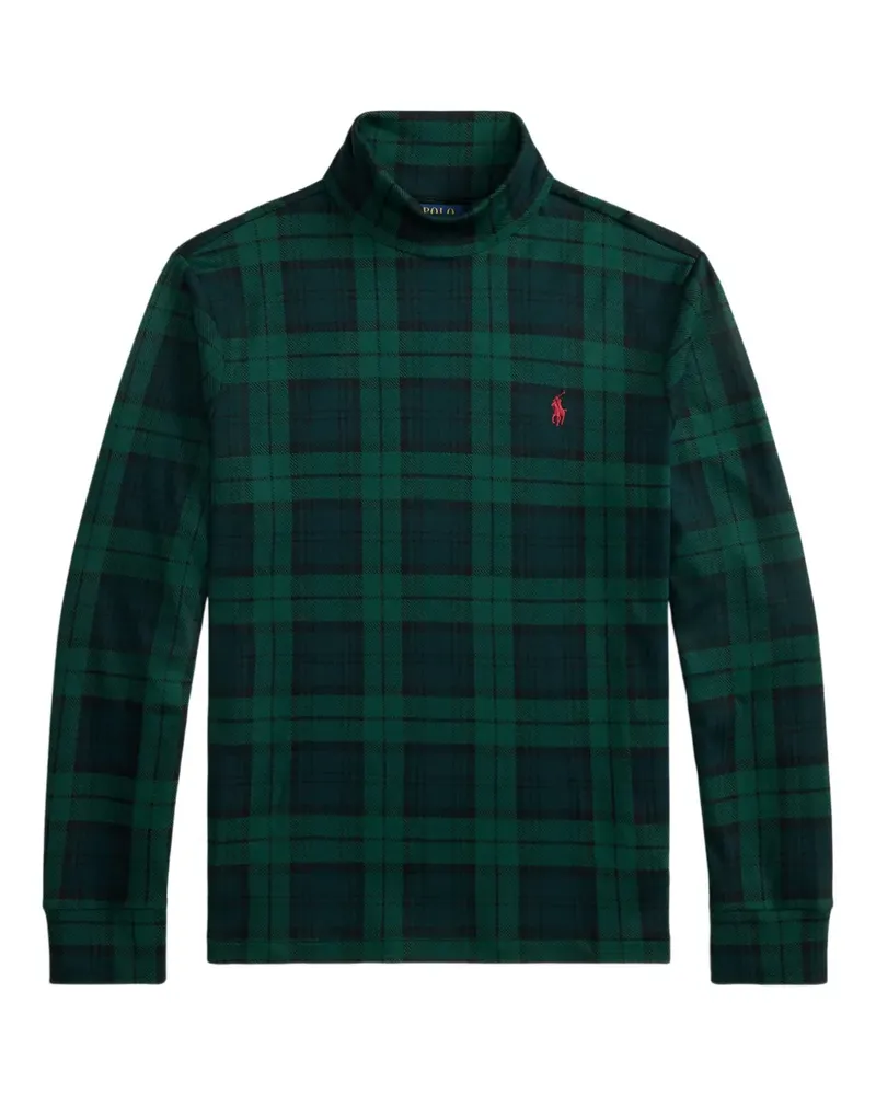Ralph Lauren Kariertes Sweatshirt mit Rollkragen - Grün Grün