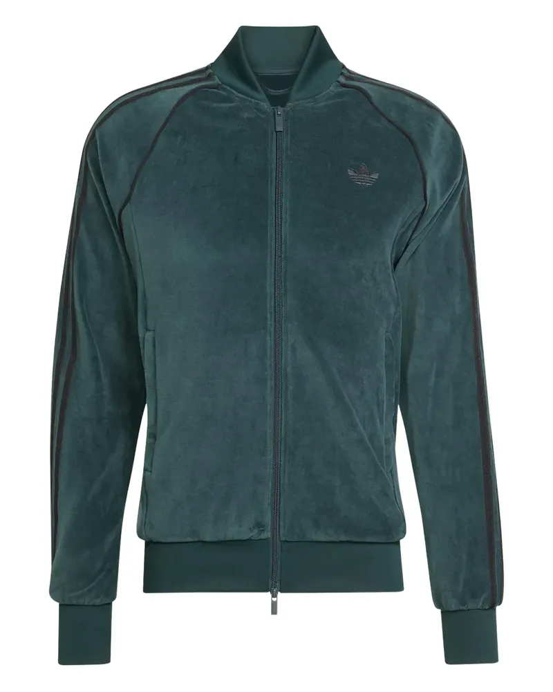 adidas Gestreiftes SST Adicolor Sweatshirt - Grün Grün