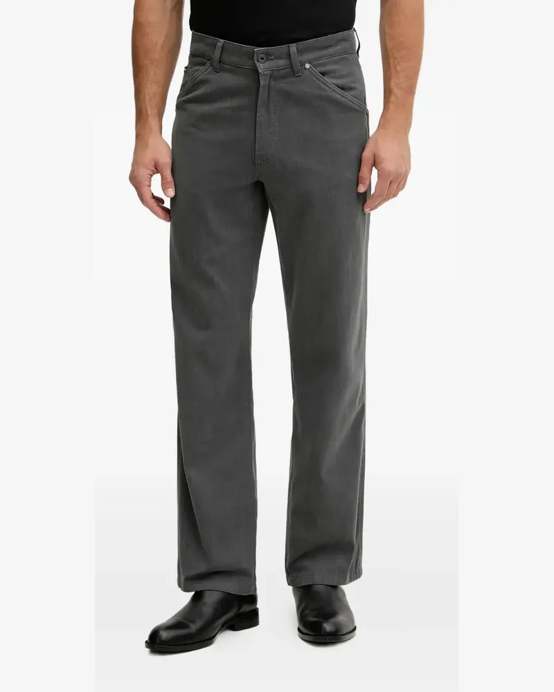 HUGO BOSS logo-patch jeans - Grau Grau