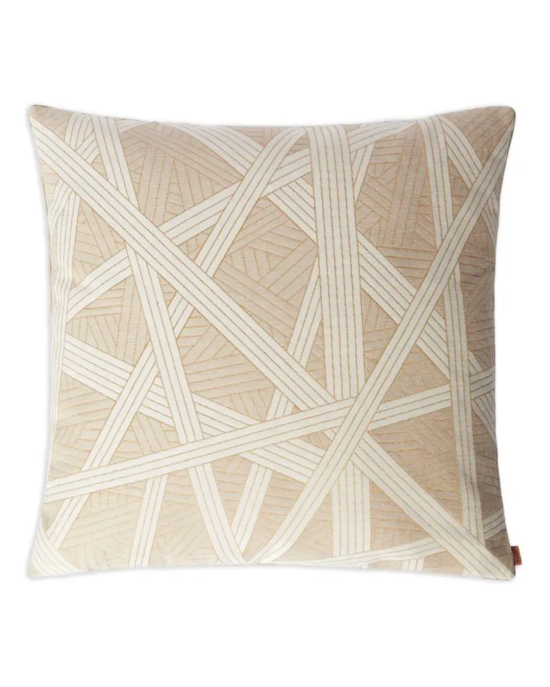 Missoni Home Nastri Kissen mit geometrischem Muster (60cm x 60cm) - Nude Nude