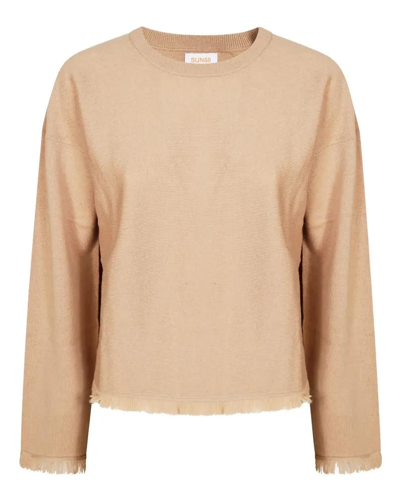 Sun68 crew-neck long-sleeve sweater - Nude Nude