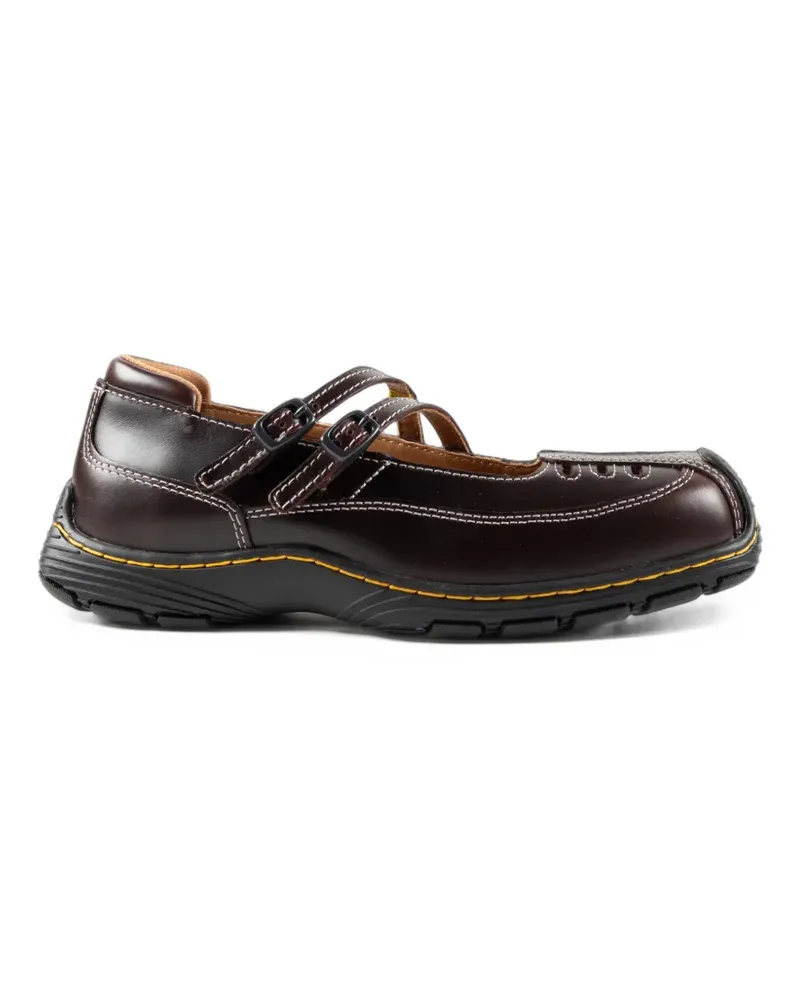 Dr.Martens Aurix buckle-fastening ballet falts - Braun Braun