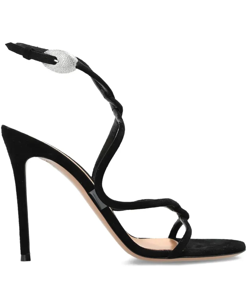 Gianvito Rossi Sandalen mit Riemen 120mm - Schwarz Schwarz