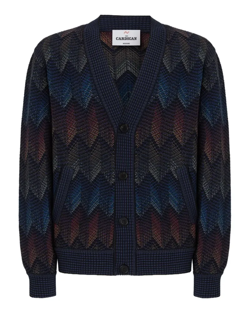 Missoni Cardigan mit Zickzackmuster - Blau Blau