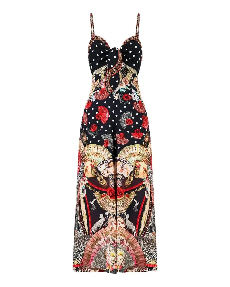 Camilla Daughters Of Duende printed jumpsuit - Schwarz Schwarz