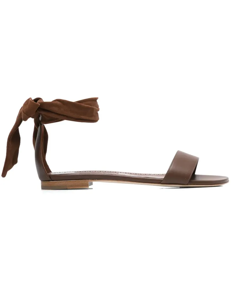 Manolo Blahnik Chastana Sandalen - Braun Braun