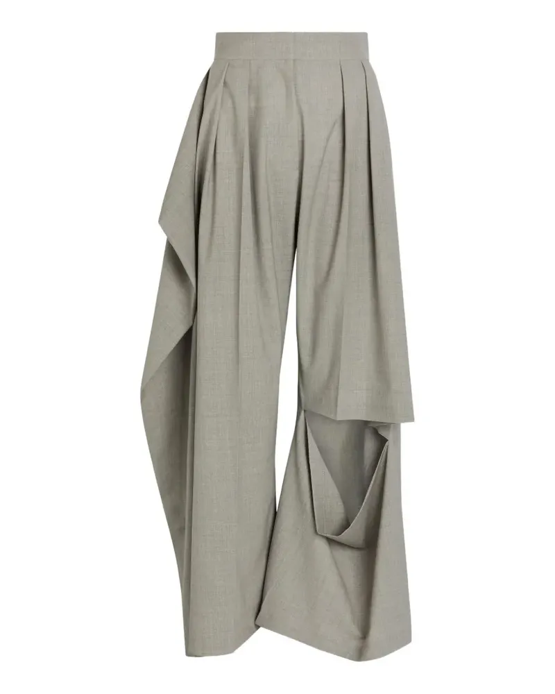 A.W.A.K.E. pleated draped trousers - Grau Grau