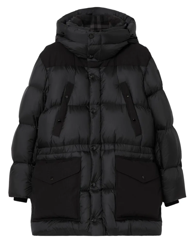Burberry Gesteppter Mantel - Schwarz Schwarz