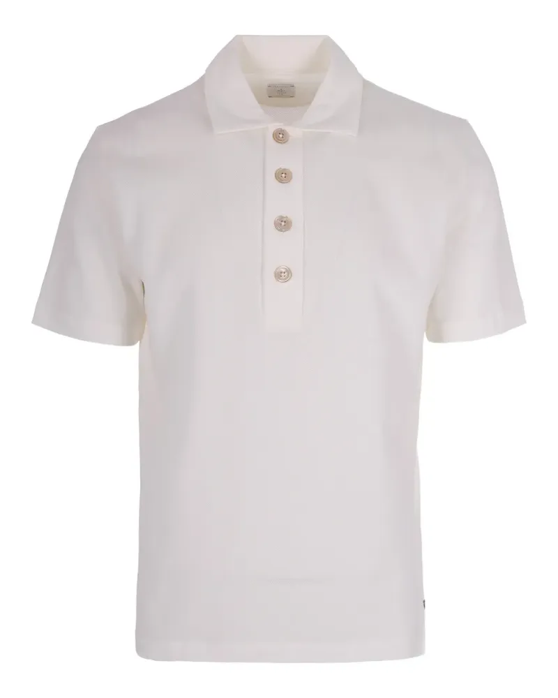 Eleventy buttoned polo shirt - Weiß Weiß