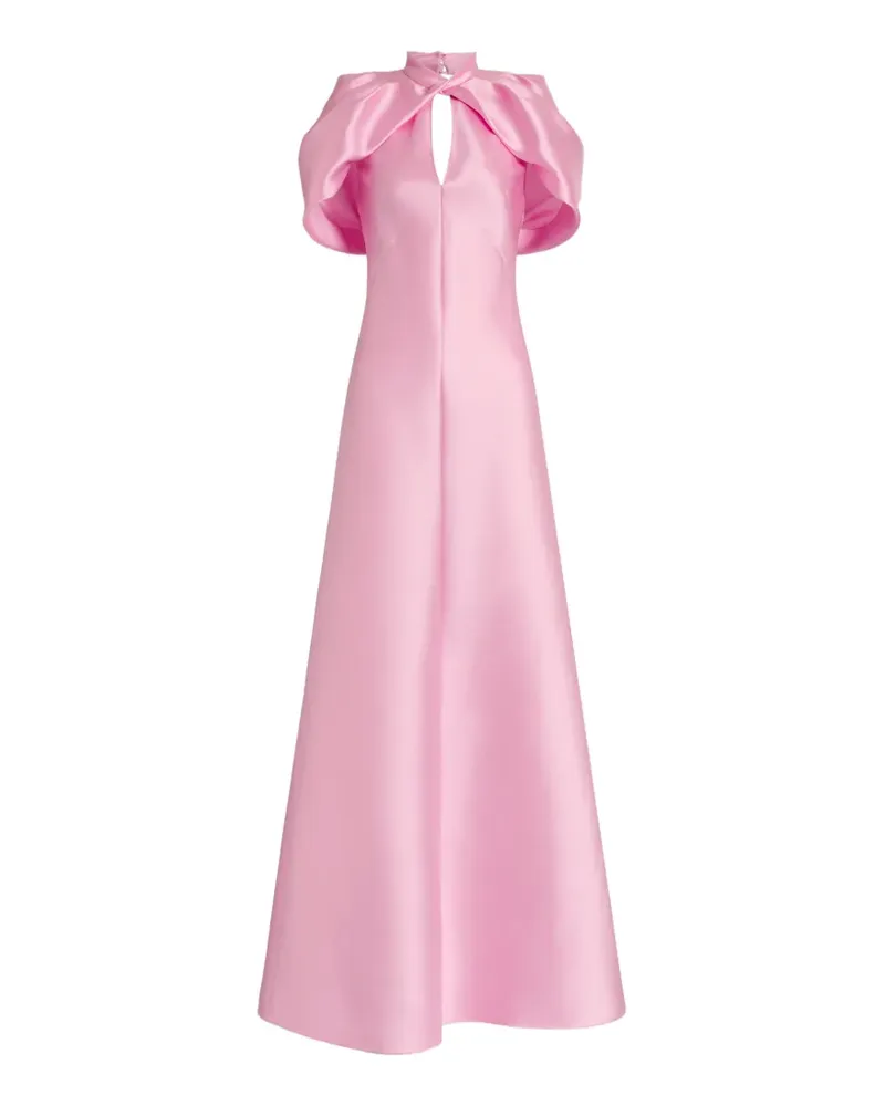 Alberta Ferretti Maxikleid mit Twist-Detail - Rosa Rosa