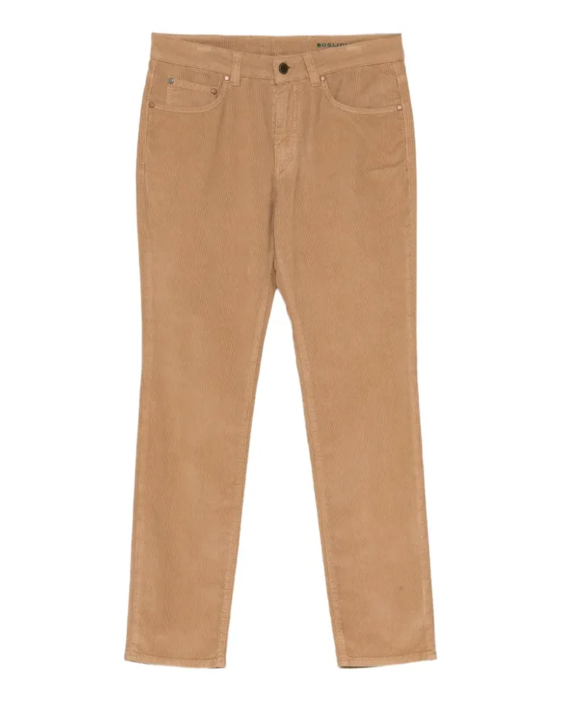 Boglioli Straight-Leg-Hose aus Cord - Nude Nude