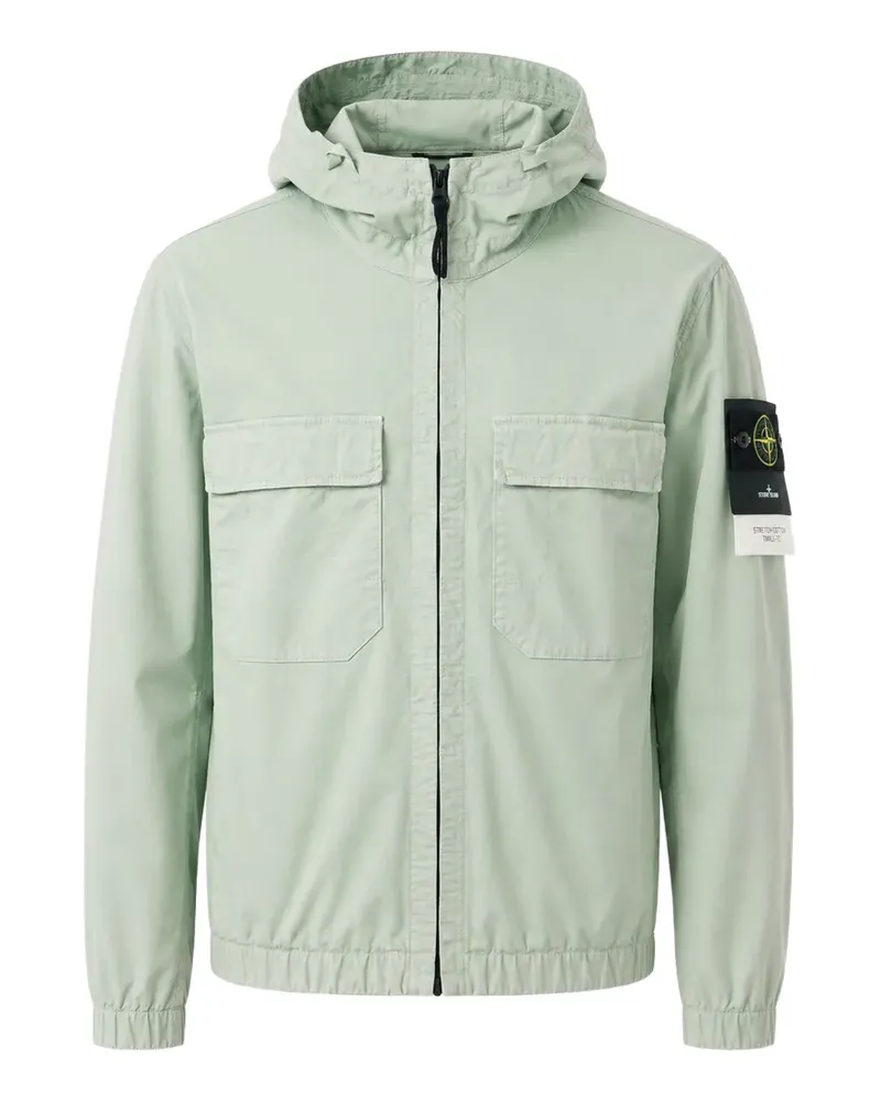 Stone Island hooded flap-pocket jacket - Grün Grün