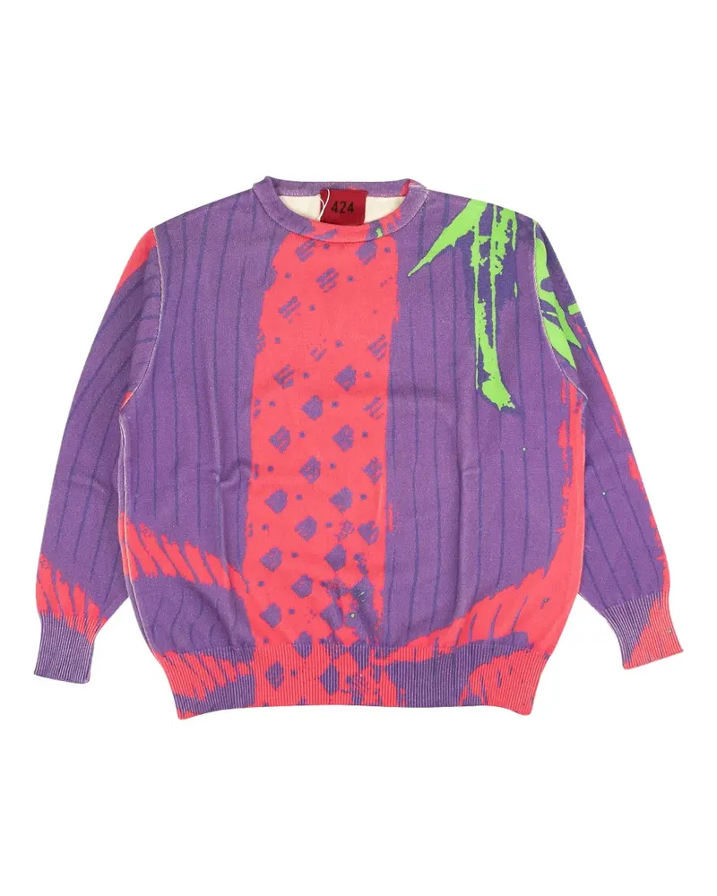 FourTwoFour on Fairfax On Fairfax Business Sweatshirt - Violett Violett