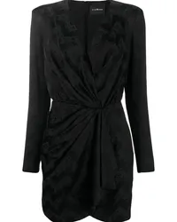 John Richmond Minikleid mit Logo-Print Schwarz