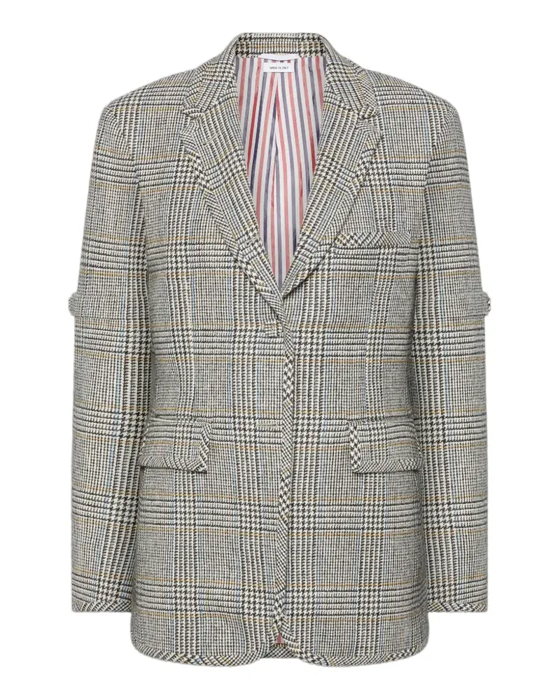 Thom Browne Hunting Tweed-Blazer mit Armband - Schwarz Schwarz