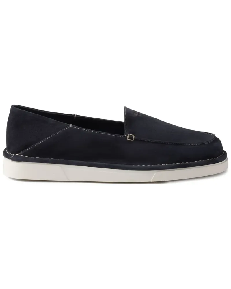 Prada Loafer aus Wildleder - Blau Blau