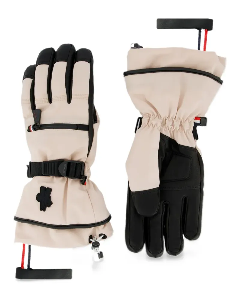 Moncler padded panelled gloves - Rosa Rosa