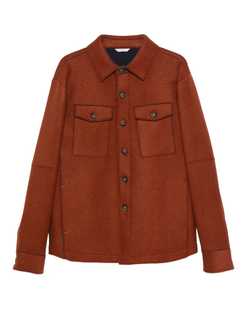 Manuel Ritz Hemdjacke mit Knopfleiste - Rot Rot