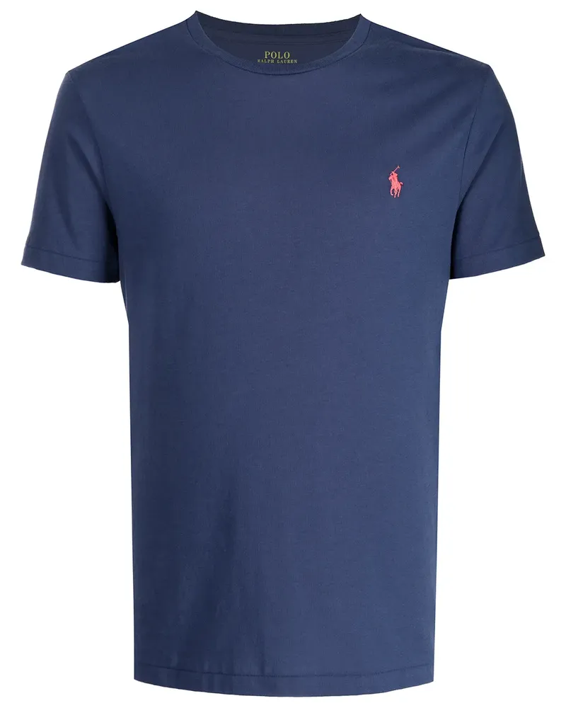 Ralph Lauren T-Shirt mit Logo-Stickerei - Blau Blau