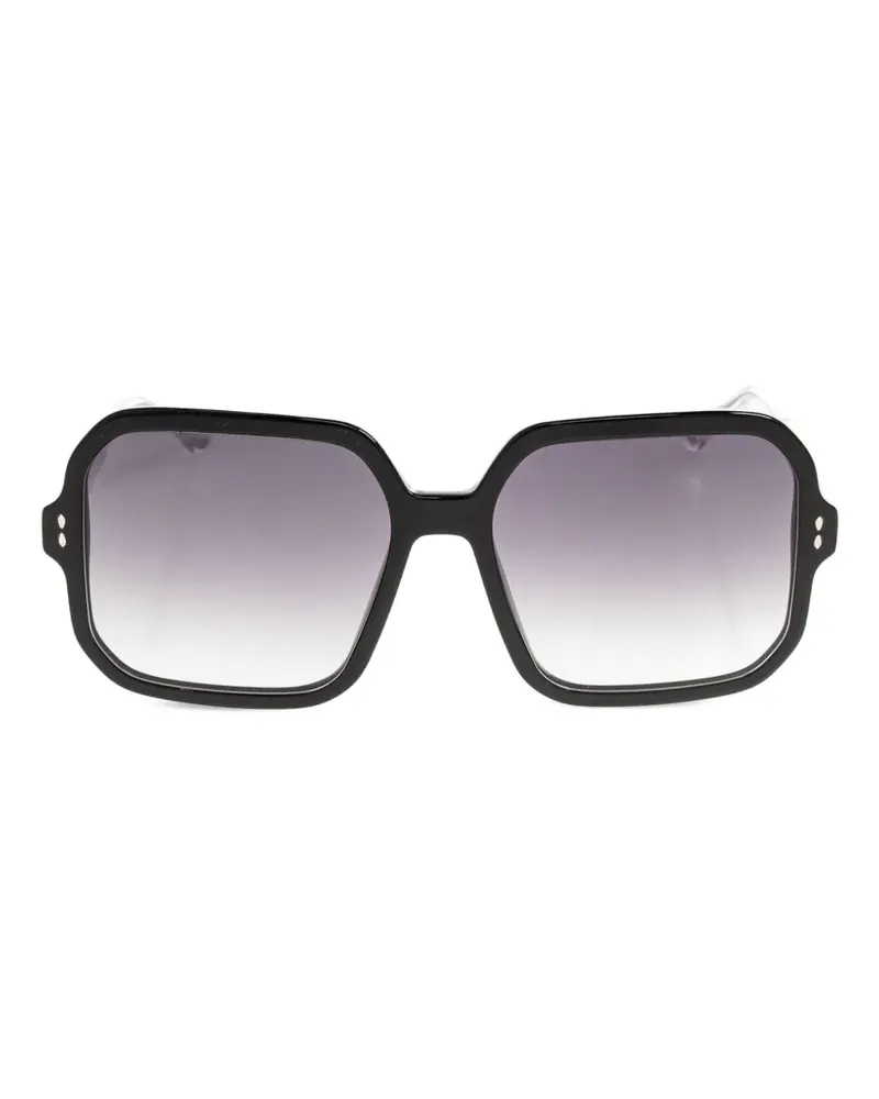 Isabel Marant Livia Sonnenbrille mit eckigem Gestell - Schwarz Schwarz