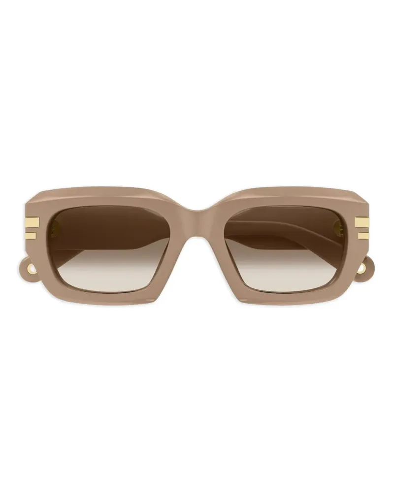 Chloé Eckige Sonnenbrille - Rosa Rosa