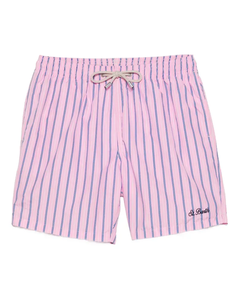 MC2 Saint Barth Lighting vertical-stripe swim shorts - Rosa Rosa