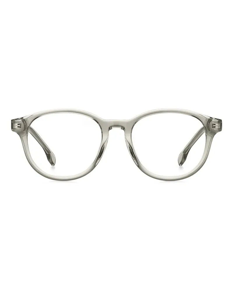 HUGO BOSS Brille mit rundem Gestell - Grau Grau
