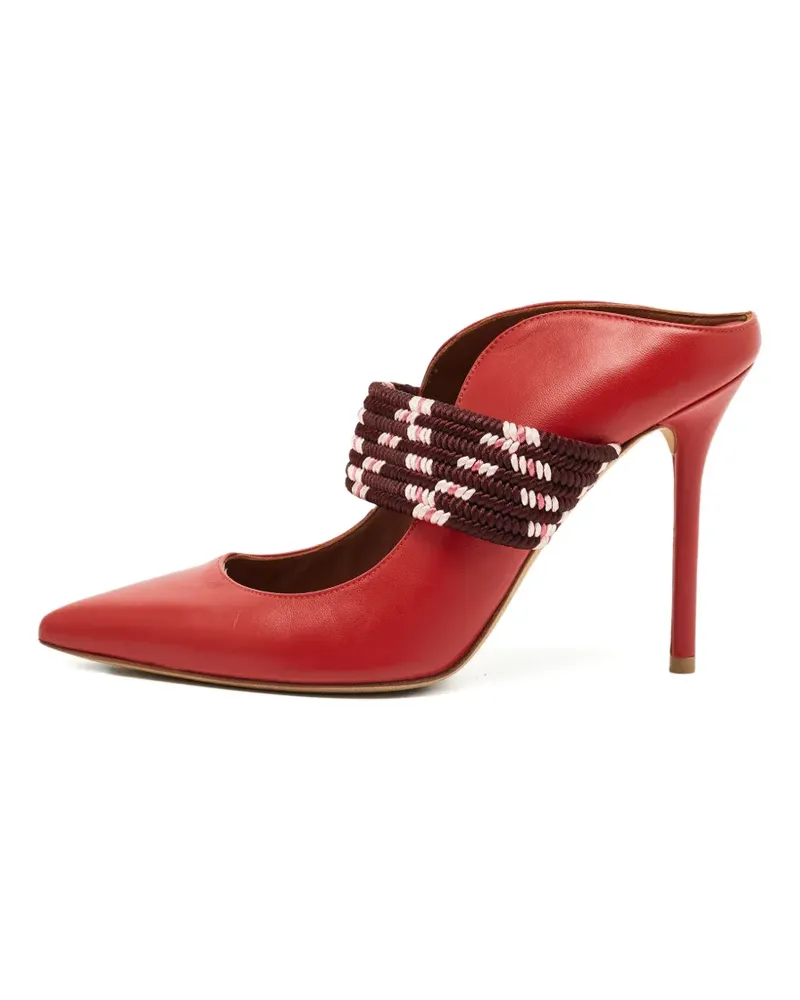 Malone Souliers Mules mit gewebtem Riemen - Rot Rot