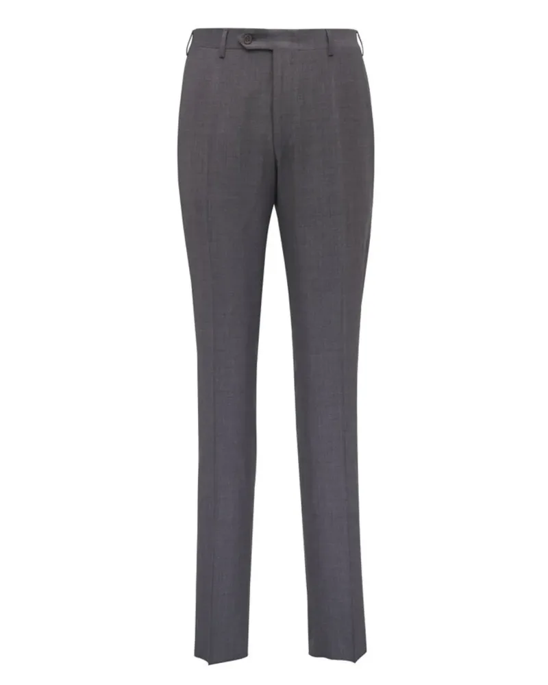 Canali Hose mit Bügelfalten - Grau Grau