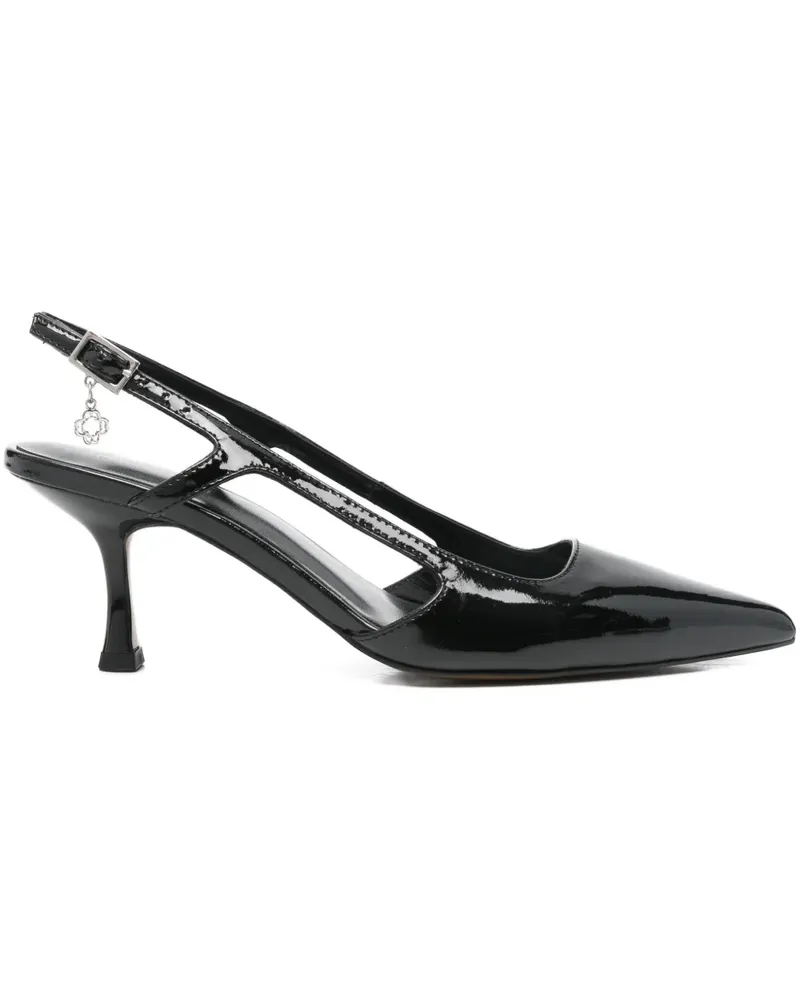 Maje Spitze Slingback-Pumps - Schwarz Schwarz