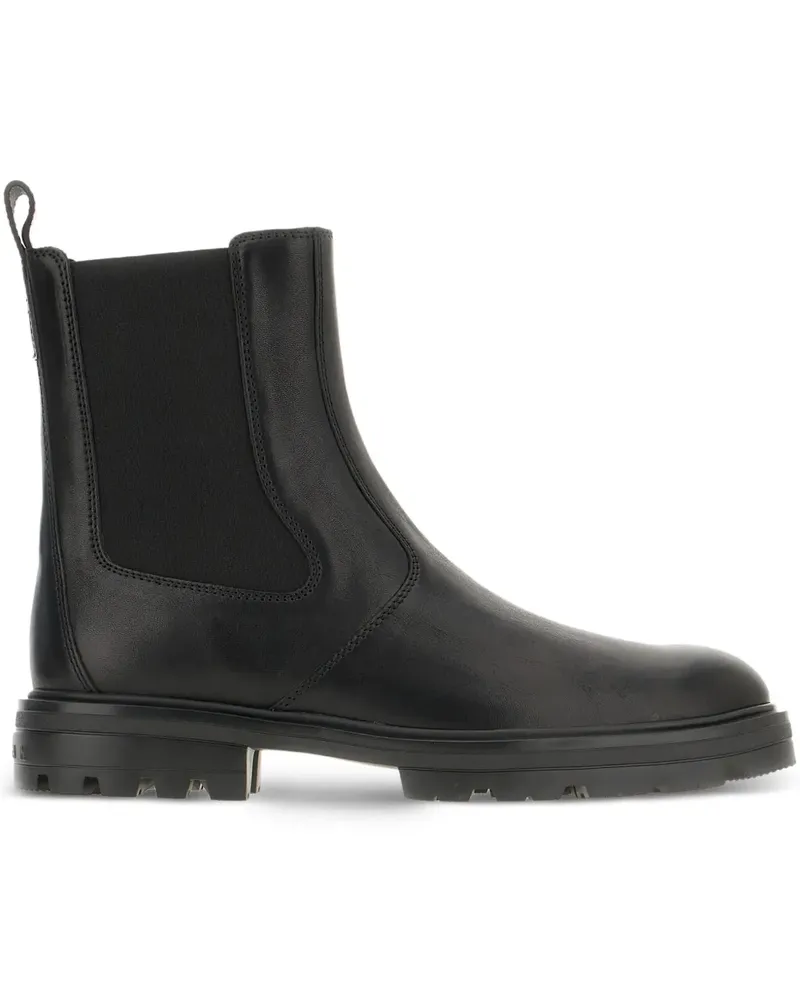Hogan Stiefel aus Leder - Schwarz Schwarz