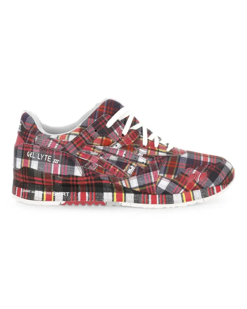 Asics x Comme des Garçons Gel Lyte III plaid sneakers - Rot Rot