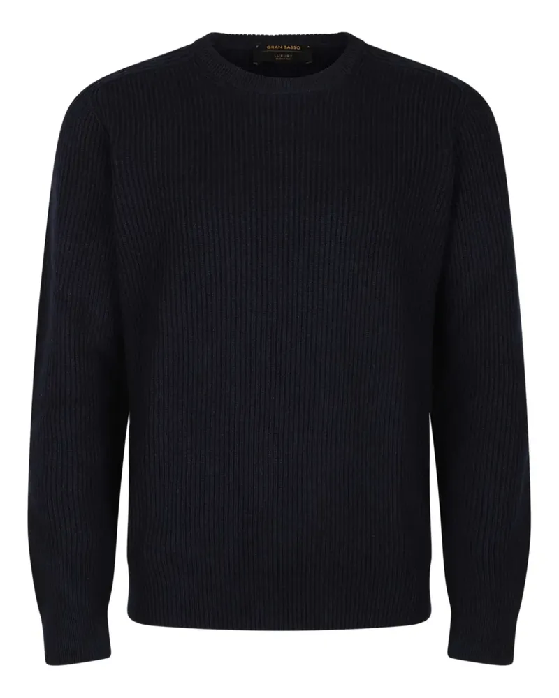 Gran Sasso Gerippter Pullover - Schwarz Schwarz