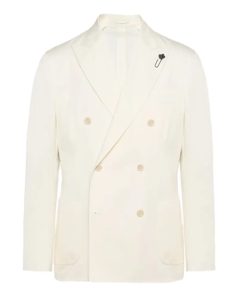 LARDINI double-breasted suit - Nude Nude