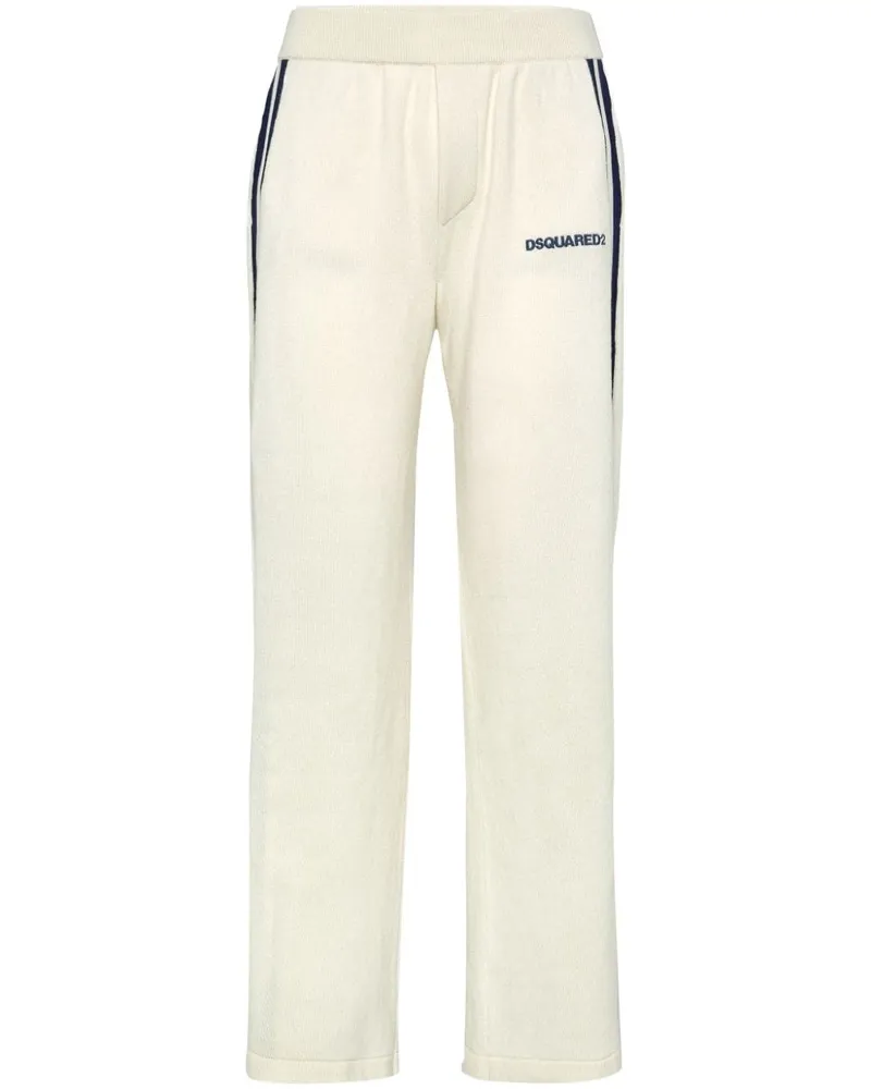 Dsquared2 Jogginghose mit Logo-Stickerei - Weiß Weiß