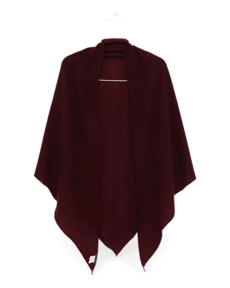 Faliero Sarti fine-knit pointed-edge scarf - Rot Rot