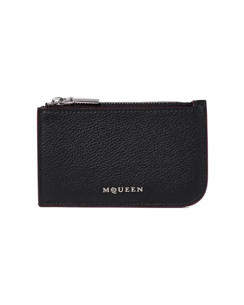 Alexander McQueen Klassisches Portemonnaie - Schwarz Schwarz