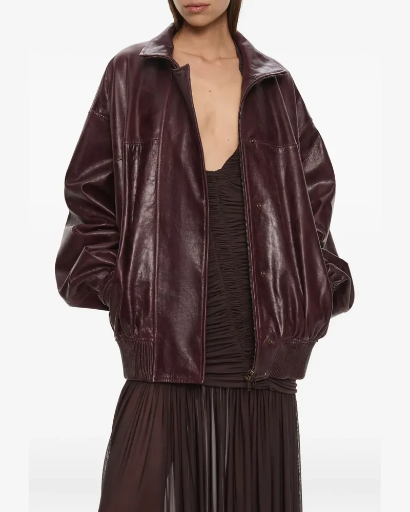 Christopher Esber Devon Bomberjacke aus Leder - Rot Rot