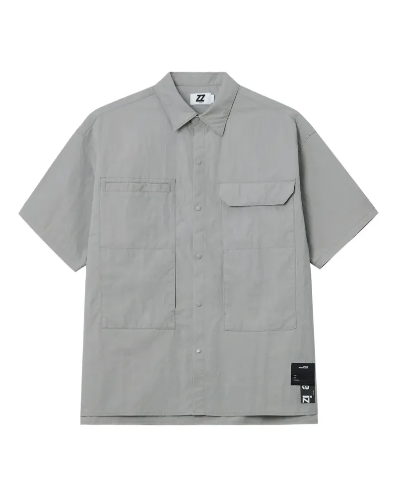 Izzue Hemd mit aufgesetzten Taschen - Grau Grau