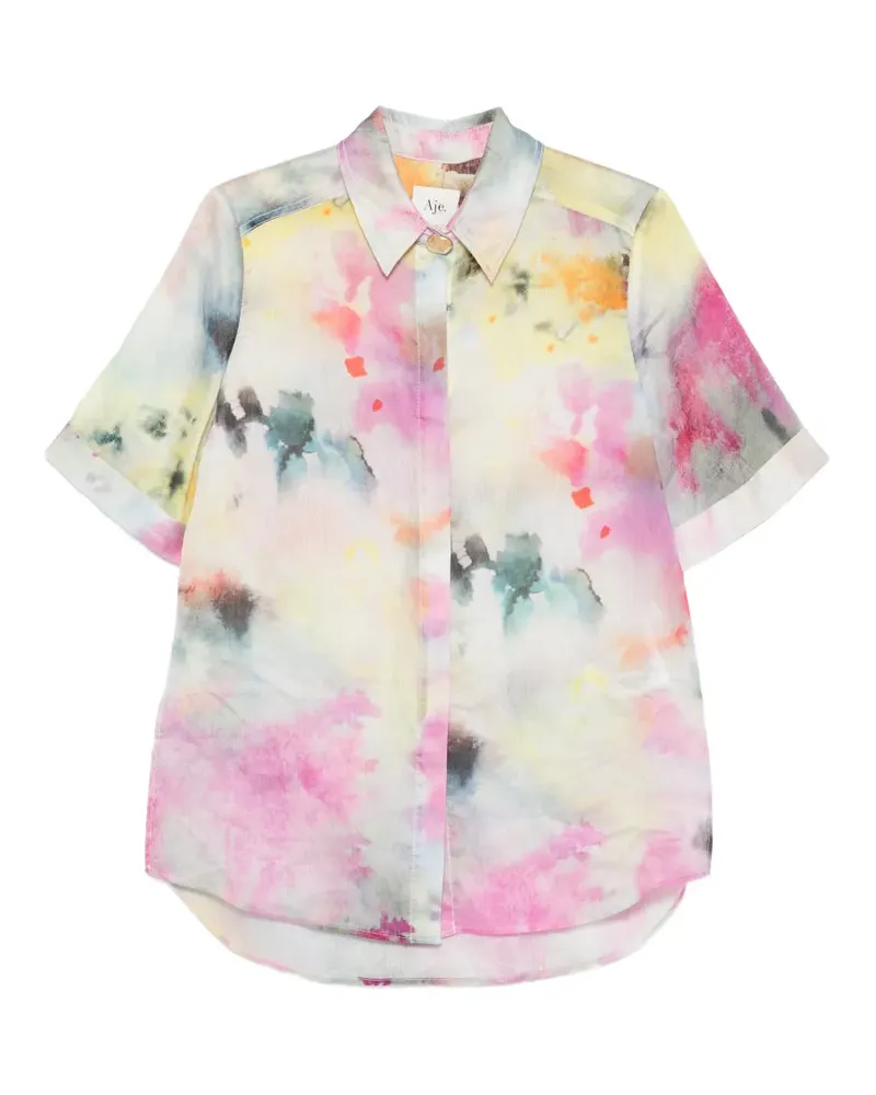 Aje. Adina floral-print shirt - Grau Grau