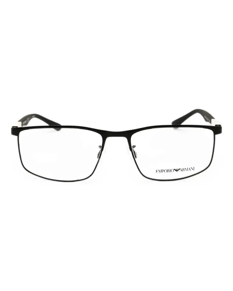 Emporio Armani rectangle-frame glasses - Schwarz Schwarz
