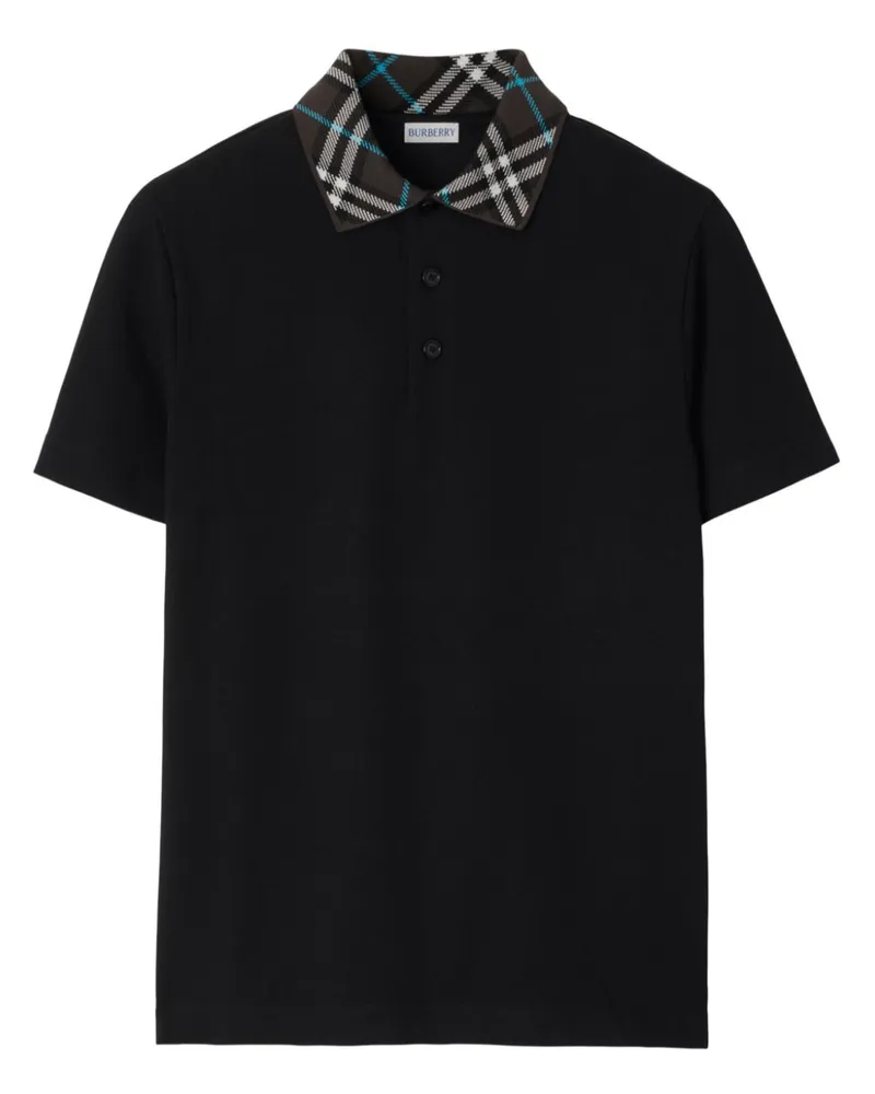 Burberry Klassisches Poloshirt - Schwarz Schwarz