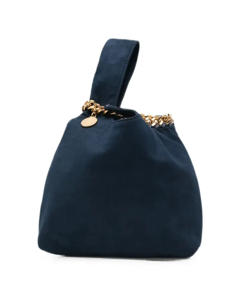 Stella McCartney Falabella chain-trim clutch bag - Blau Blau