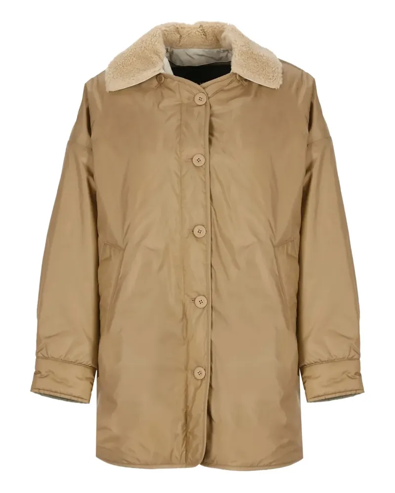 Max Mara Jacke mit Shearling-Kragen - Braun Braun
